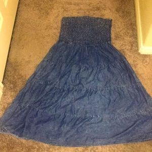 Beautiful faux blue Jean dress